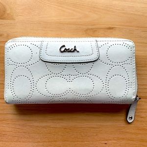 White Leather Coach Wallet
